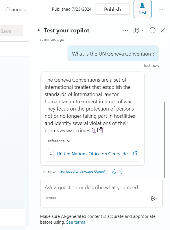 Content Safe Response